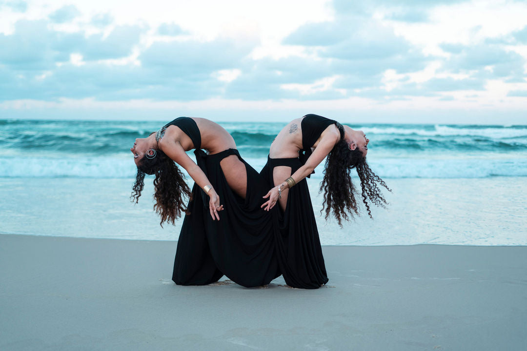 Serpentine Belly Dance Slit Pantaloons