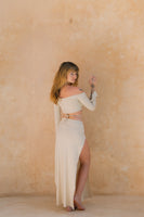 Aset Double Split Skirt - Moonstone