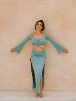 Aset Double Split Skirt - Kayanite