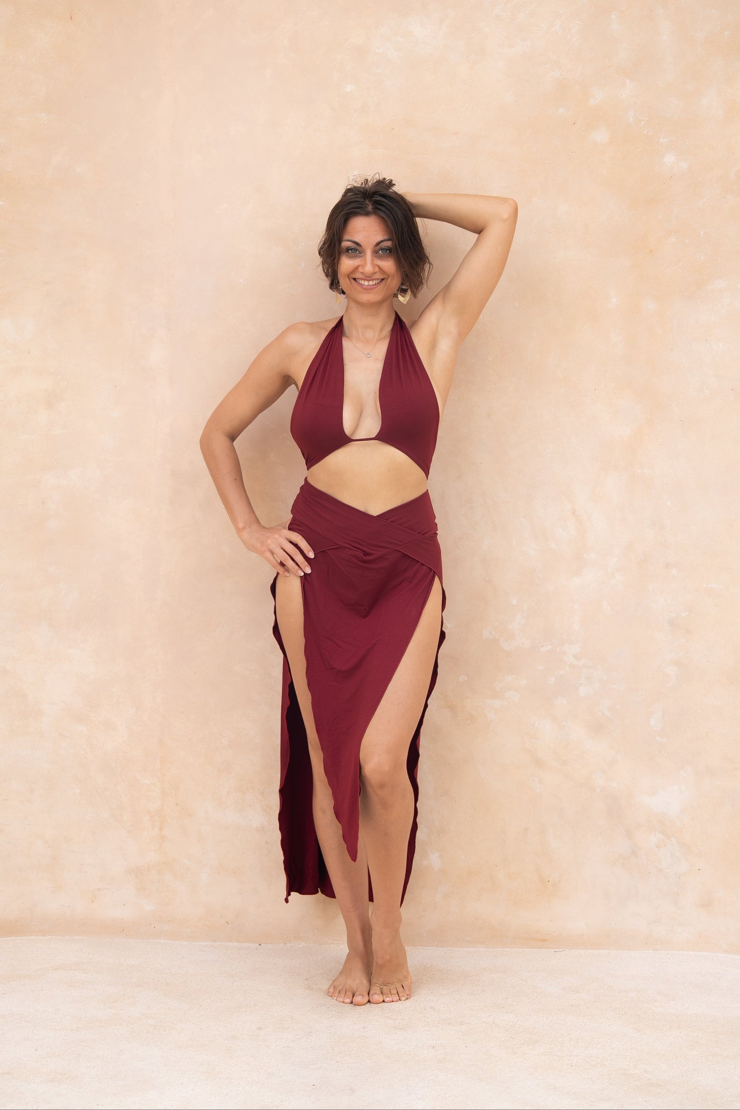 Athena Skirt - Deep Rose