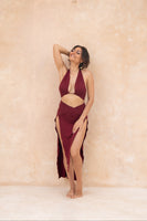 Sita 3-way top - Deep Rose