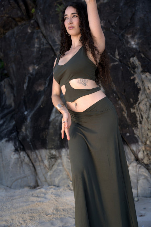 Kaia Cut-Out Top - Jade