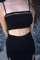 Bustier Chained Crop Top