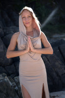 Hooded Double Spit Dress