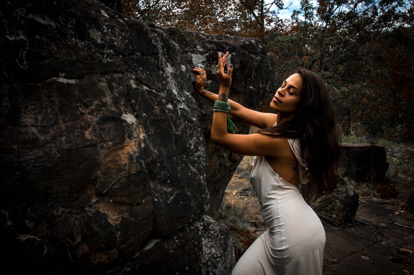 Hooded Dancing Dakini Dress - Moonstone