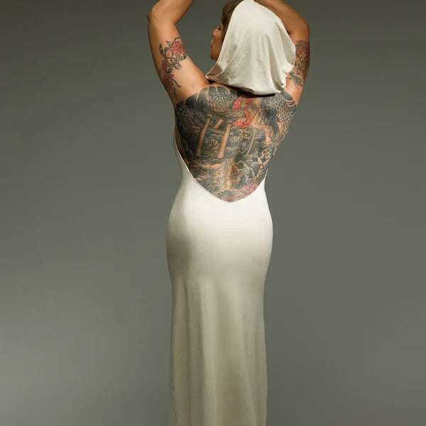 Hooded Dancing Dakini Dress - Moonstone