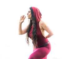 Hooded Dancing Dakini Dress - Scarlett Red