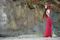 Hooded Dancing Dakini Dress - Scarlett Red