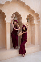 Hooded  Dancing Dakini Dress - Raspberry