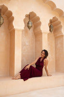 Hooded  Dancing Dakini Dress - Raspberry