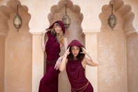 Hooded  Dancing Dakini Dress - Raspberry