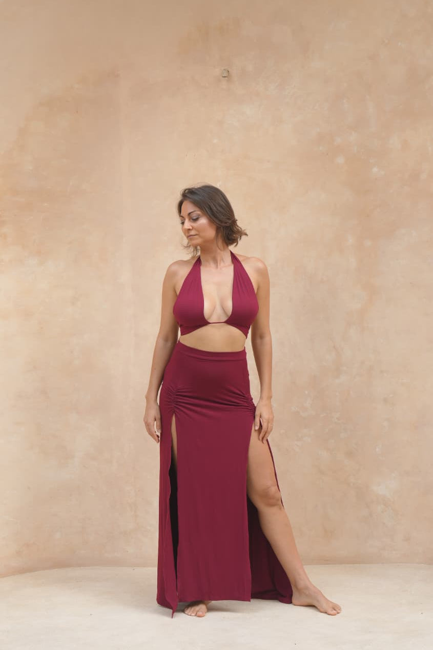 Isis Skirt-  Deep Rose