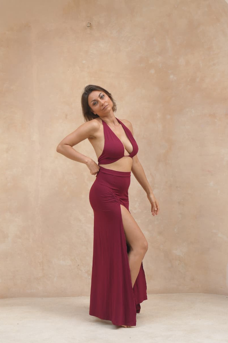 Isis Skirt-  Deep Rose