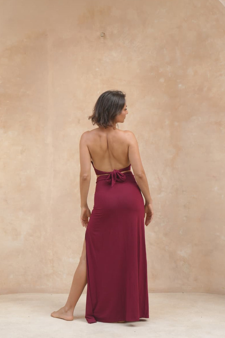 Isis Skirt-  Deep Rose