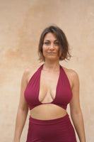 Sita 3-way top - Deep Rose