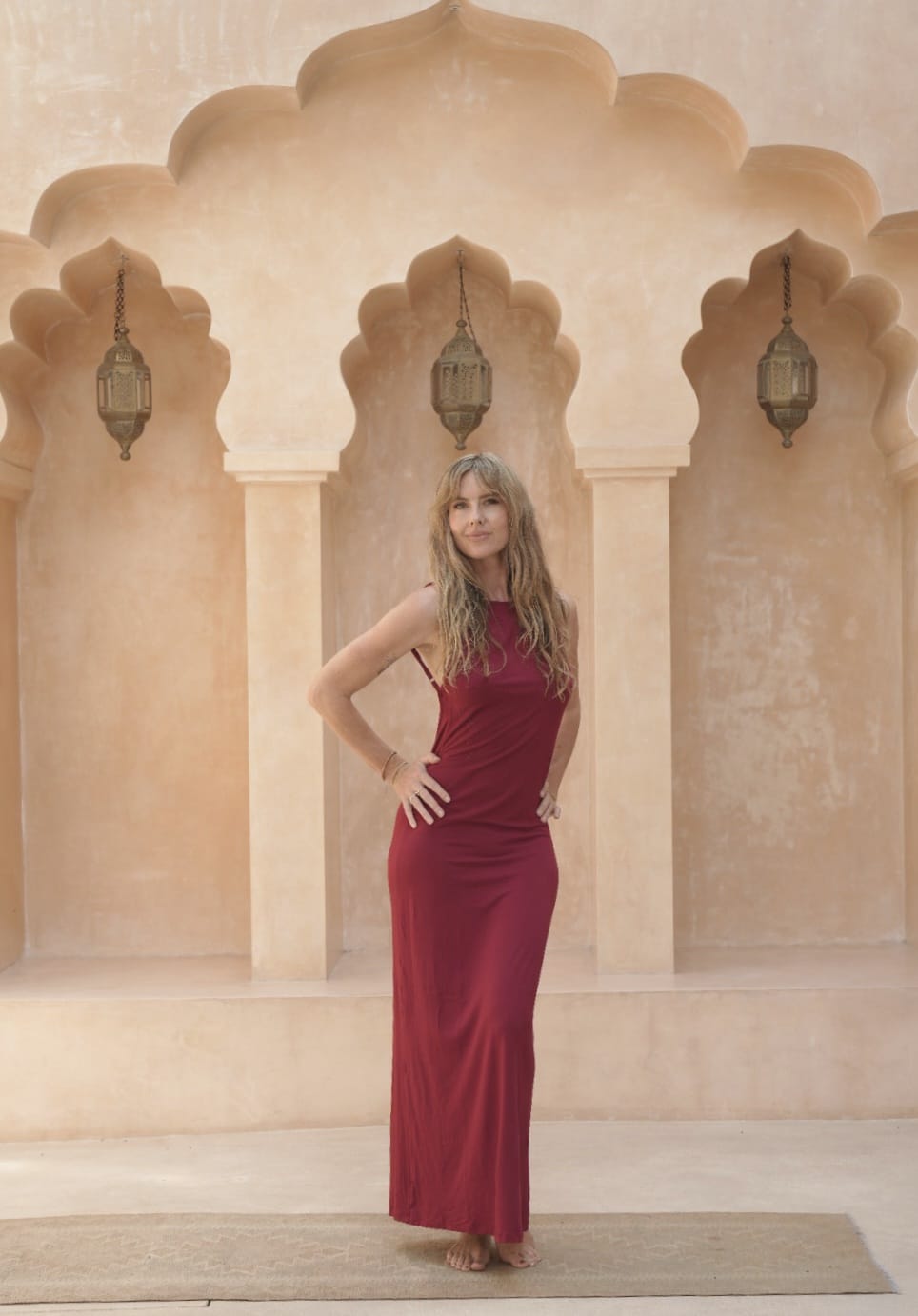 Asatara Dress - Deep Rose