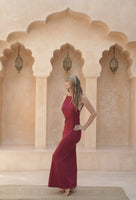 Asatara Dress - Deep Rose