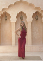 Asatara Dress - Deep Rose