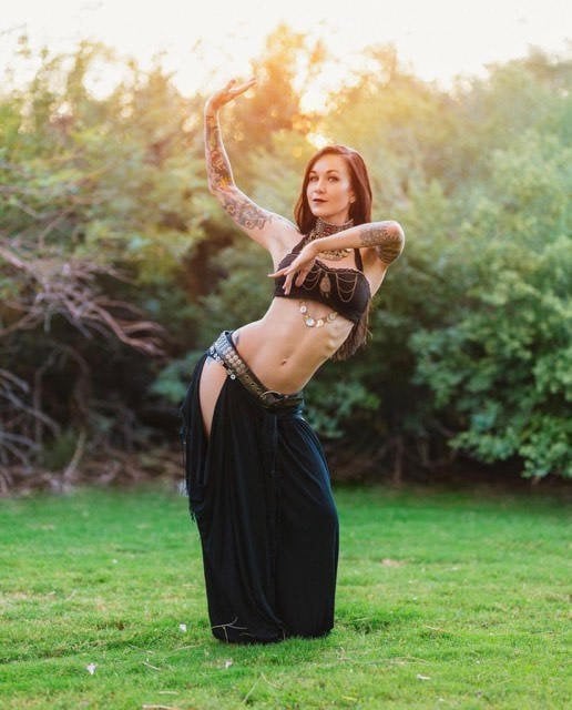 Belly Dance Slit Pantaloons - Dancing Dakini Designs