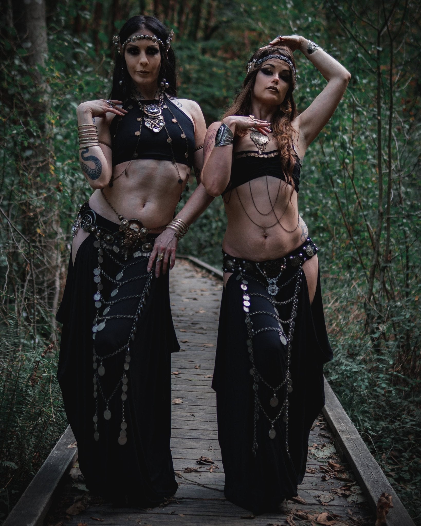 Belly Dance Slit Pantaloons - Dancing Dakini Designs