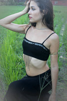 Bustier Chained Crop Top - Dancing Dakini Designs