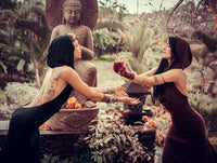 Hooded Dancing Dakini Dress - Black Obsidian - Dancing Dakini Designs