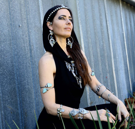 Hooded Dancing Dakini Dress - Black Obsidian - Dancing Dakini Designs