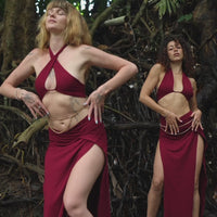 Sita 3-way top - Deep Rose