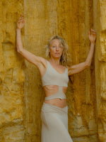 Kaia Cut-Out Top - Beige