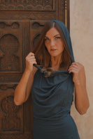Hooded Dancing Dakini Dress - Teal