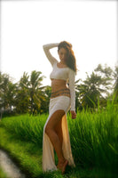 Safiah Skirt and Top Set - double or single slit skirt - Dancing Dakini Designs