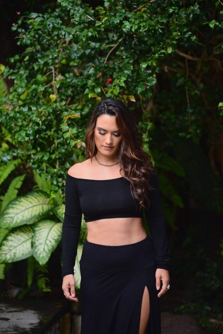 Safiah Skirt and Top Set - double or single slit skirt - Dancing Dakini Designs